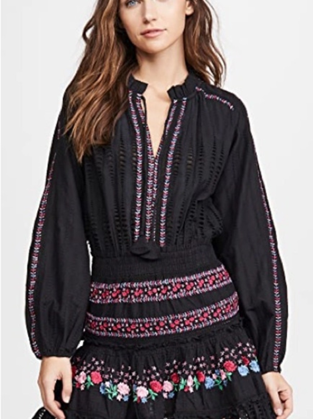 Misa Los Angeles Manuela Floral Embroidered Mini Dress - Picture 2 of 11
